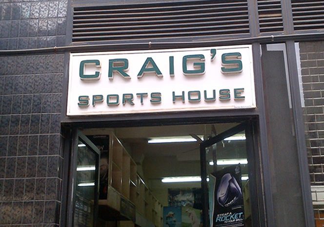 Craig's Sports House 1980s