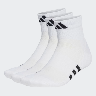 Adidas Performance Cushioned Mid-Cut Socks 3 Pairs Size - UK 6-8 (HT3450)