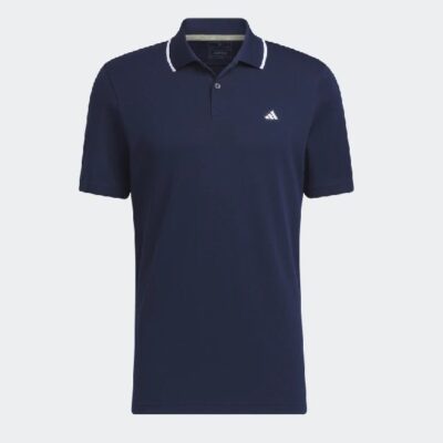 Adidas Go-To Piqué Golf Polo Shirt - Blue (HR7975)