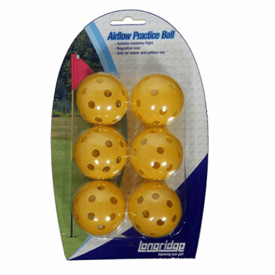 Longridge Yellow Airflow Balls - 6 Pk