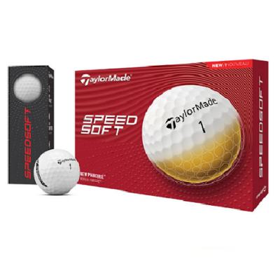 TaylorMade Speedsoft 12 Golf Ball Pack (White)