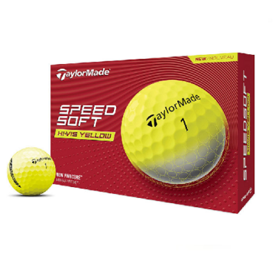 TaylorMade Speedsoft 12 Golf Ball Pack (Hi-Vis Yellow)