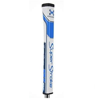 SuperStroke Traxion Tour 5.0 Golf Putter Grip (White/ Light Blue)