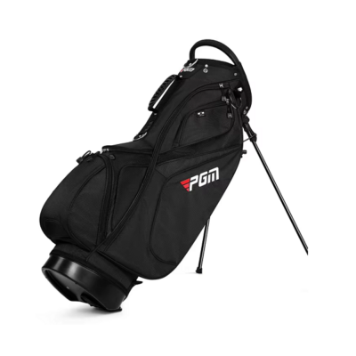 PGM Lightweight Golf Stand Bag - Black/Black