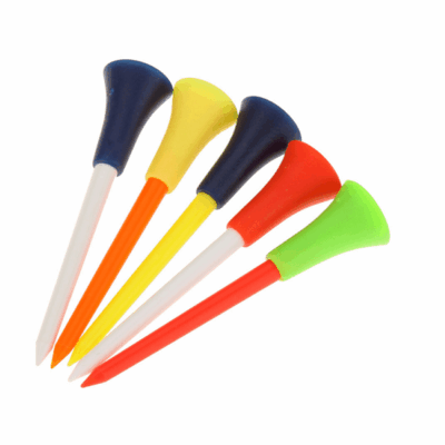 XL Plastic Tees with Rubber Tip (83mm) (Pack of 10)