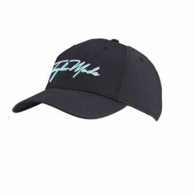 TaylorMade  Womens Script Seeker Hat (Black/Aqua)
