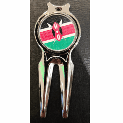 Pitchfork with Metallic Golf Ball Marker (Kenya)