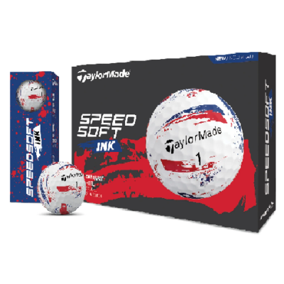 TaylorMade Speedsoft 12 Golf Ball Pack Ink (Blue/Red)