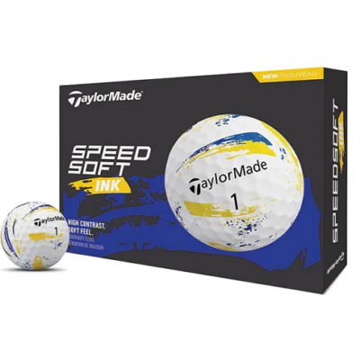TaylorMade Speedsoft 12 Golf Ball Pack Ink (Blue/Yellow)