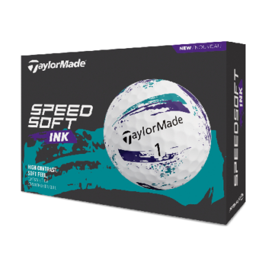 TaylorMade Speedsoft 12 Golf Ball Pack Ink (Purple/Teal)